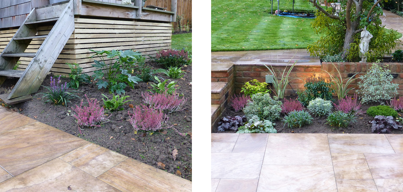 border edging by shed