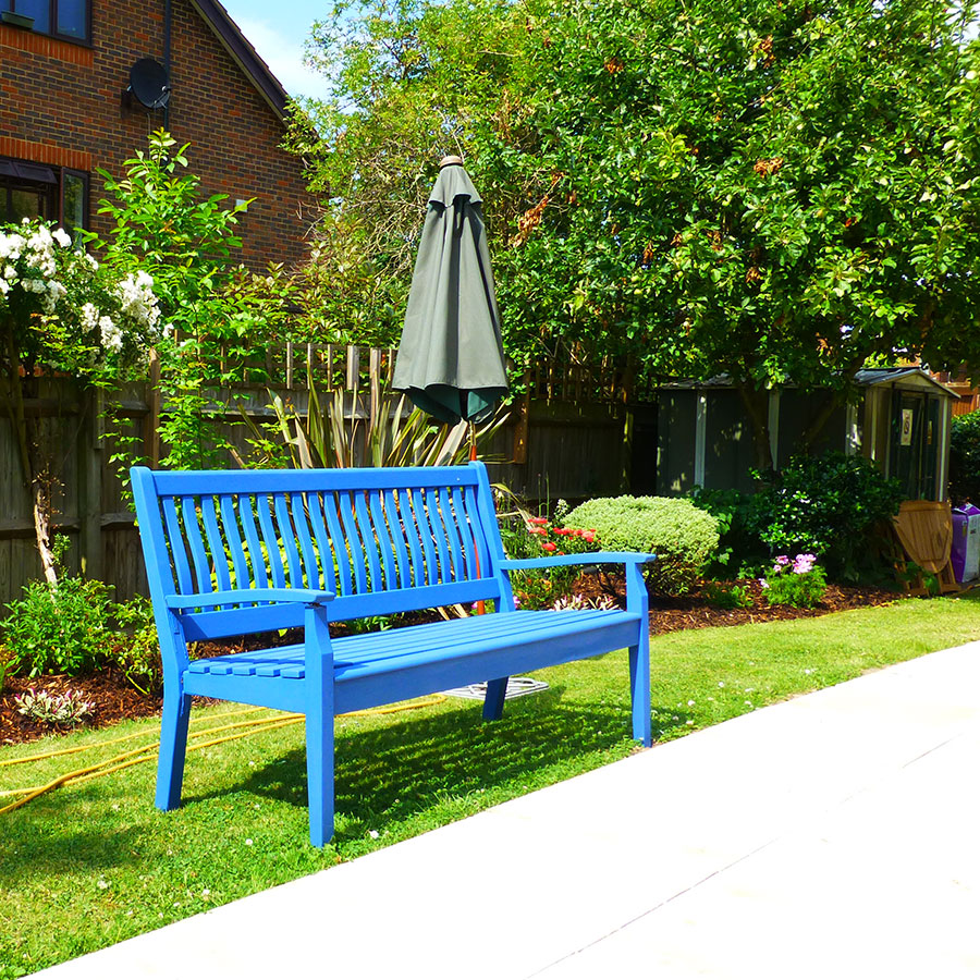 border edging by shed